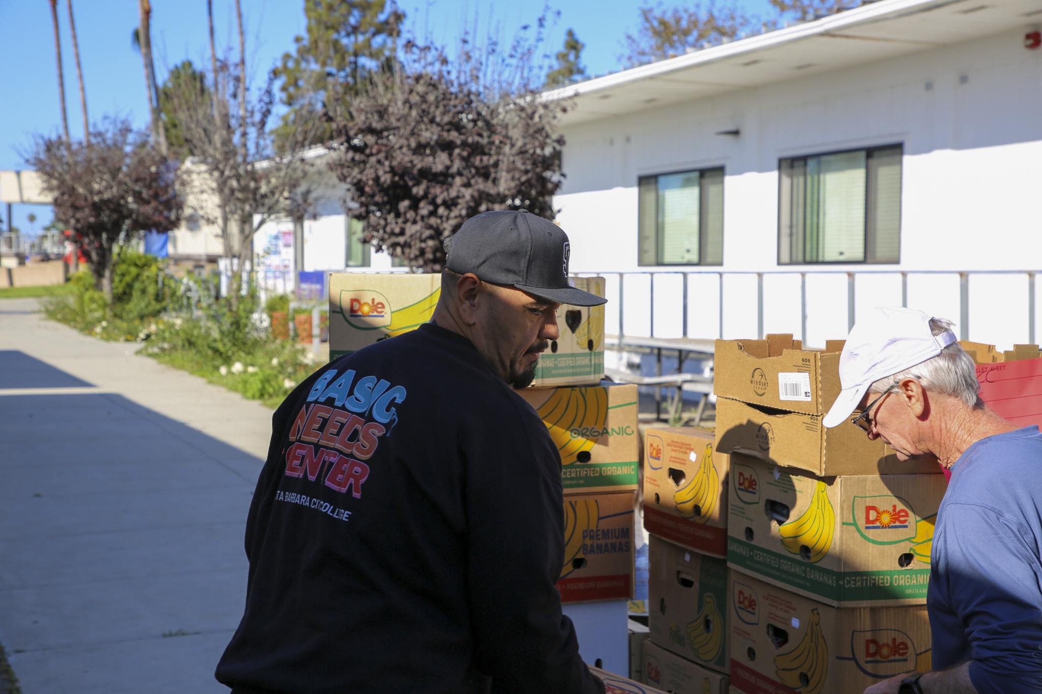 miguel at the food pantry delivery