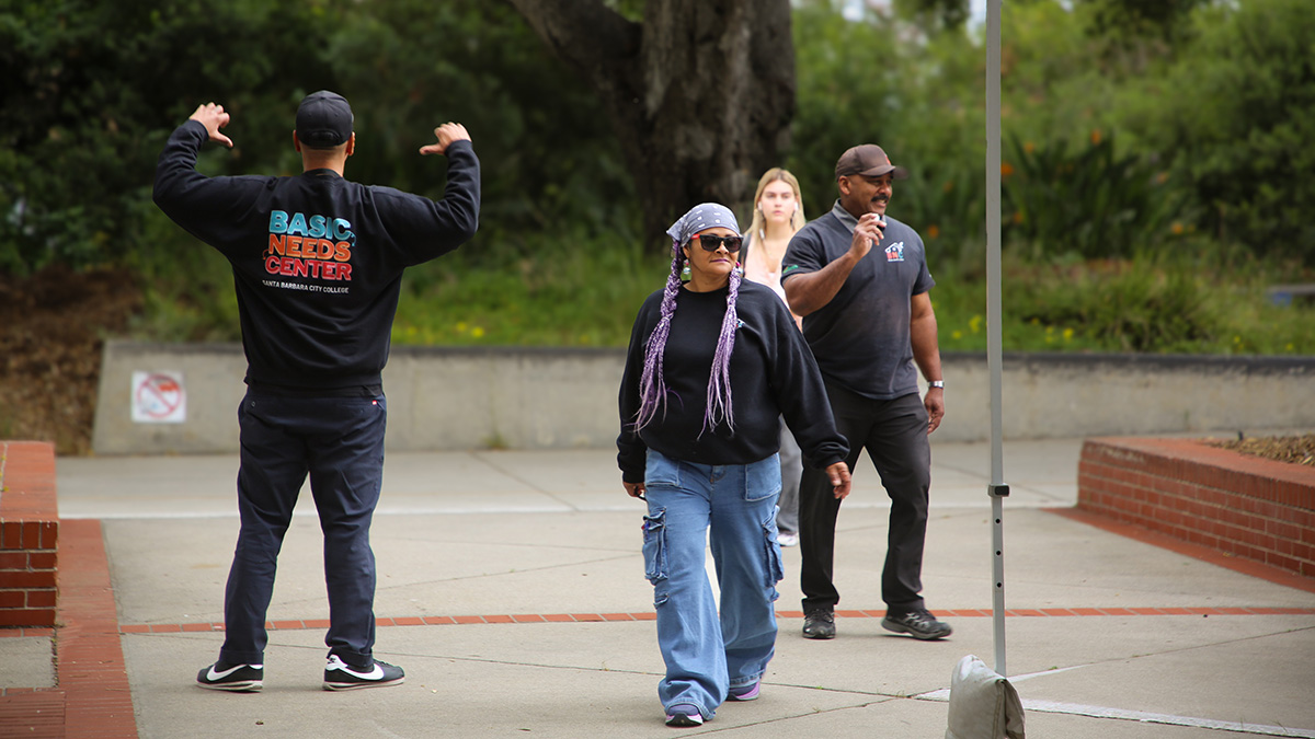 BNC team walking to an event